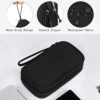 Skycase Cable Bag, Electronics Bag, Electronic Accessories Organiser, Portable Cable Organiser, Double Cable Bag, for USB Powerbank, SD Card, Charging Cables, 19 x 11 x 5.5 cm, Black - Image 4