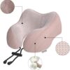 Yomisee Neck Pillow Aeroplane, Travel Pillow Car Made of Memory Foam with Velvety Soft Cover, Adult Neck Pillow for Travel, Camping, Office and Home (Pink) - Image 5