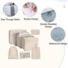 Suitcase Organiser Set 8 Pieces, Suitcase Organiser Packing Cubes Set for Travel, Packing Cubes for Backpack, Packing Bags with Cosmetic Bag, Waterproof Shoes Bag, Travel Essentials - Image 2