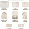Suitcase Organiser Set 8 Pieces, Suitcase Organiser Packing Cubes Set for Travel, Packing Cubes for Backpack, Packing Bags with Cosmetic Bag, Waterproof Shoes Bag, Travel Essentials - Image 3
