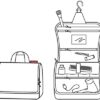 reisenthel Toiletbag XL Practical Toiletry Bag with Hook, Water-Repellent Material, Mixed Dots Red - Image 4