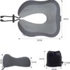 Yomisee Aeroplane Neck Pillow, Travel Pillow Car Made of Memory Foam with Velvety Soft Cover, Adult Neck Pillow for Travel, Camping, Office and Home (Dark Grey) - Image 7