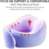 Gemice Aeroplane Neck Pillow, Travel Pillow, with Velcro Travel Pillow, Memory Foam, Neck Squirrel Adults, Aeroplane Gadgets, with Fabric Layer for Easy Disassembly and Cleaning - Image 2