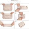Suitcase Organiser Set 8 Pieces, Suitcase Organiser Packing Cubes Set for Travel, Packing Cubes for Backpack, Packing Bags with Cosmetic Bag, Waterproof Shoes Bag, Travel Essentials - Image 4