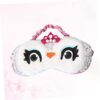 Gatuida Pack of 2 Penguin Penguins White Out Sleeping Mask Relaxing Lounger Creative Eye Protection for Sleeping Sleeping Eye Mask Eye Patch Penguin with Blindfolded Eyes Cartoon Blindfold White - Image 2