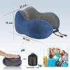 Eono Neck Pillow, Neck Pillow, Memory Foam, Ergonomically Designed Travel Pillow, Neck Pillow Travel with Sleeping Mask, Ear Plugs, Bag, Ideal for Travel, Plane, Office - Image 6