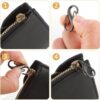 Ouligay Pack of 12 Anti-Theft Zip Pendant Backpack Lock Dual-Lock Carabiner Hook S Shaped Zip Clip for Home Keys Outdoor Activities - Image 7