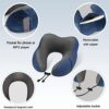 Eono Neck Pillow, Neck Pillow, Memory Foam, Ergonomically Designed Travel Pillow, Neck Pillow Travel with Sleeping Mask, Ear Plugs, Bag, Ideal for Travel, Plane, Office - Image 3