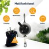 AUTDOOR® Extendable Washing Line with Practical Crank - Extra Long 8 m Cord - Perfect for Camping & Travel (Black/Grey) - Image 5