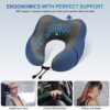Eono Neck Pillow, Neck Pillow, Memory Foam, Ergonomically Designed Travel Pillow, Neck Pillow Travel with Sleeping Mask, Ear Plugs, Bag, Ideal for Travel, Plane, Office - Image 2