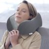 Yomisee Aeroplane Neck Pillow, Travel Pillow Car Made of Memory Foam with Velvety Soft Cover, Adult Neck Pillow for Travel, Camping, Office and Home (Dark Grey) - Image 4