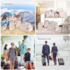 Suitcase Organiser Set 8 Pieces, Suitcase Organiser Packing Cubes Set for Travel, Packing Cubes for Backpack, Packing Bags with Cosmetic Bag, Waterproof Shoes Bag, Travel Essentials - Image 6